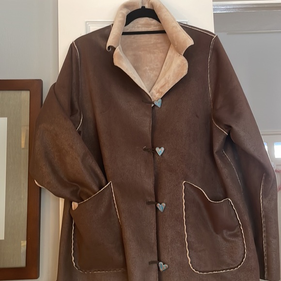 Softest microsuede/fleece type coat - Picture 4 of 5
